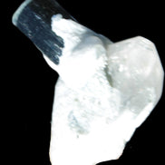 Dark Black Green Tourmaline 10mm on Clear Quartz with matrix dusting 24.6ct 4.9g in bright sunshine - Rocks and Things Store