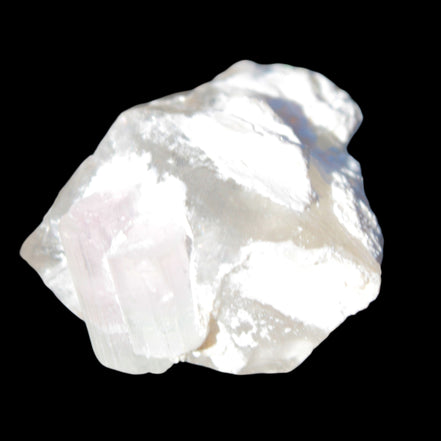 Pink with faint Green Watermelon Tourmaline 11mm on Clear Quartz 48ct 9.6g - Rocks and Things Store