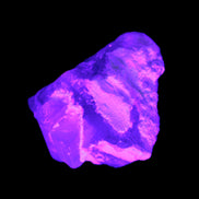 Pink with faint Green Watermelon Tourmaline 11mm on Clear Quartz 48ct 9.6g in UV light - Rocks and Things  Store