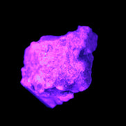 Blue Aquamarine crystal on Mica and Feldspar matrix 42.6ct 8.5g in UV light -  Rocks and Things Store