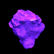 Blue Aquamarine crystal on Mica and Feldspar matrix 42.6ct 8.5g in UV light -  Rocks and Things Store