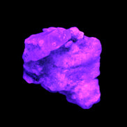 Blue Aquamarine crystal on Mica and Feldspar matrix 42.6ct 8.5g in UV light -  Rocks and Things Store