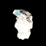 Blue Aquamarine crystal on Mica and Feldspar matrix 42.6ct 8.5g Rocks and Things