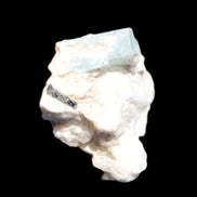Blue Aquamarine crystal on Mica and Feldspar matrix 42.6ct 8.5g Rocks and Things
