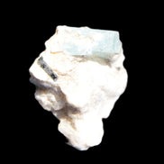 Blue Aquamarine crystal on Mica and Feldspar matrix 42.6ct 8.5g Rocks and Things