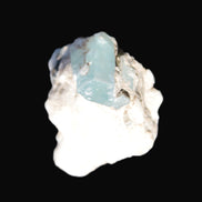 Blue Aquamarine crystal on Mica and Feldspar matrix 42.6ct 8.5g Rocks and Things