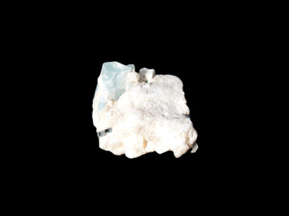 Blue Aquamarine crystal on Mica and Feldspar matrix 42.6ct 8.5g Rocks and Things