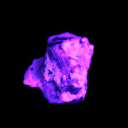 Unusual Olive Green with Pink Tourmaline in matrix 8.2g in UV light