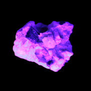 Unusual Olive Green with Pink Tourmaline in matrix 8.2g in UV light