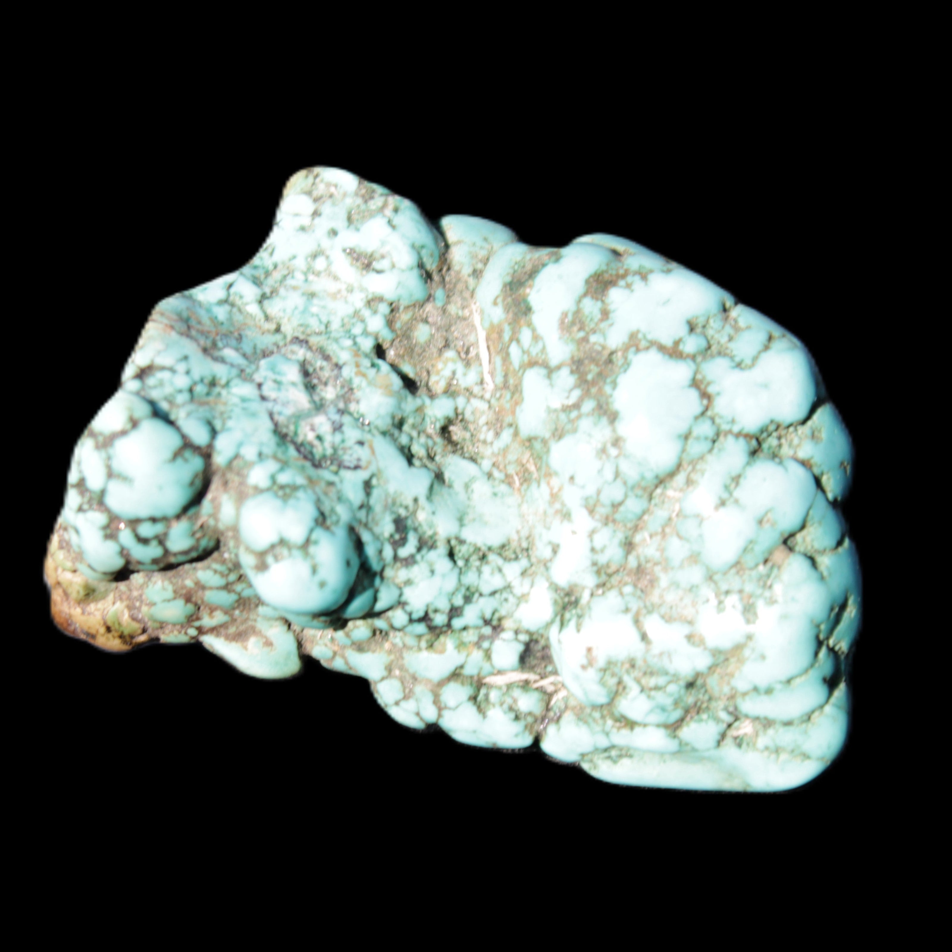 Persian Turquoise 32*42mm 52.3g in sunlight - Rocks and Things Store