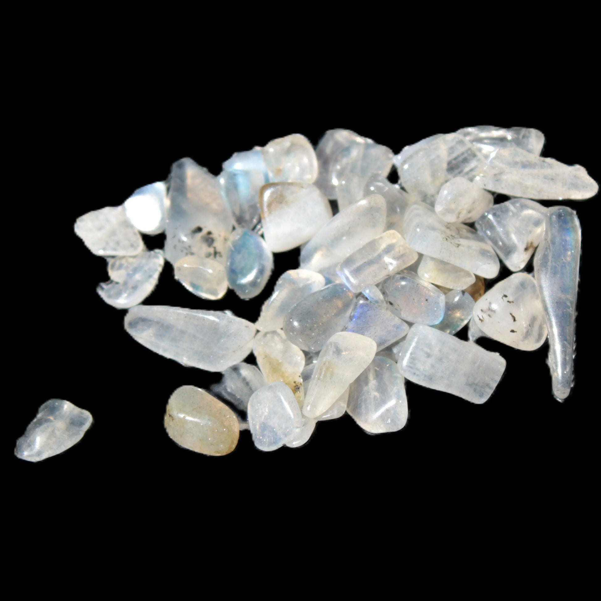 Labradorite Moonstone polished chips 10g Rocks and Things