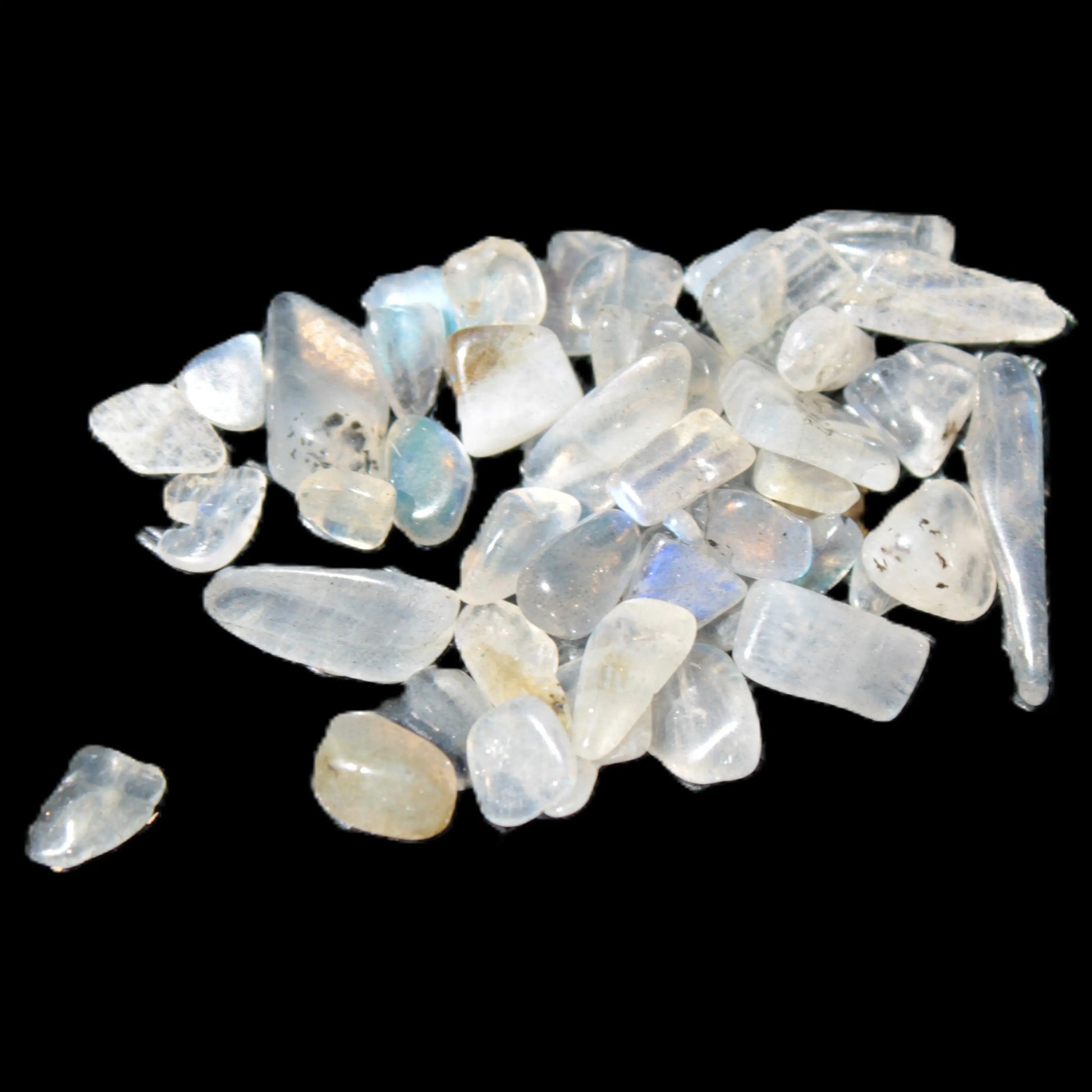 Labradorite Moonstone polished chips 10g Rocks and Things