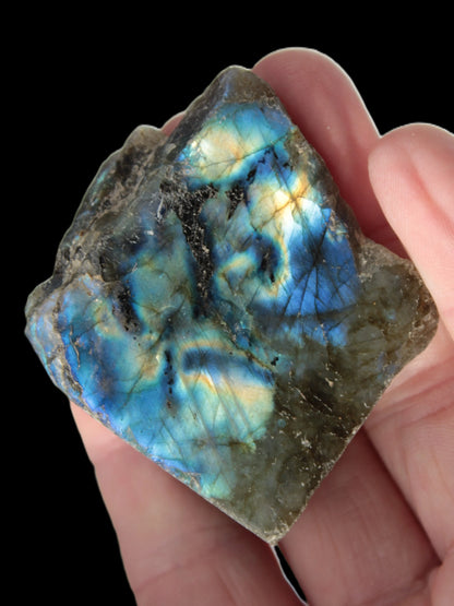 Labradorite natural and polished 83g Rocks and Things Store