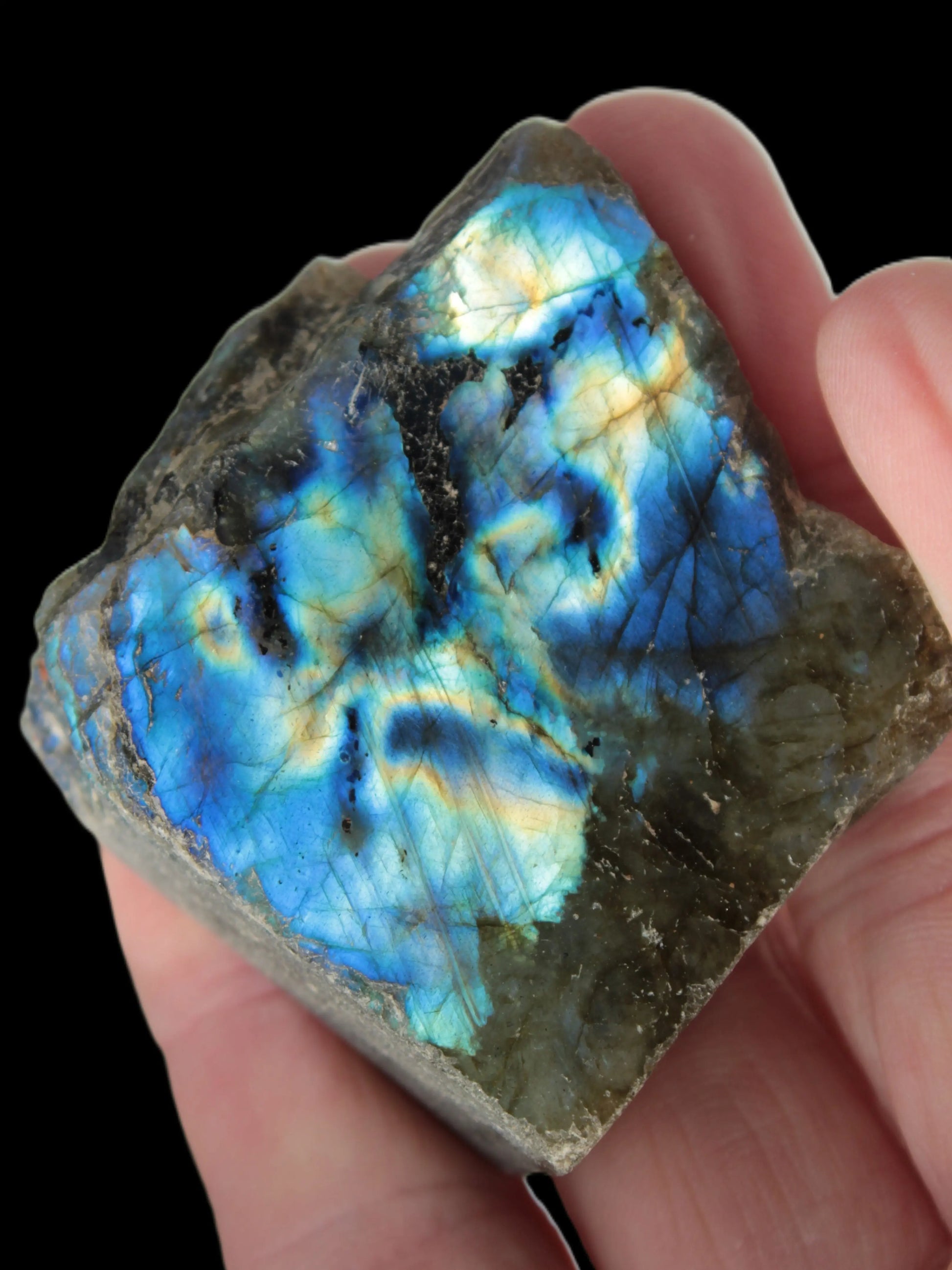 Labradorite natural and polished 83g Rocks and Things Store