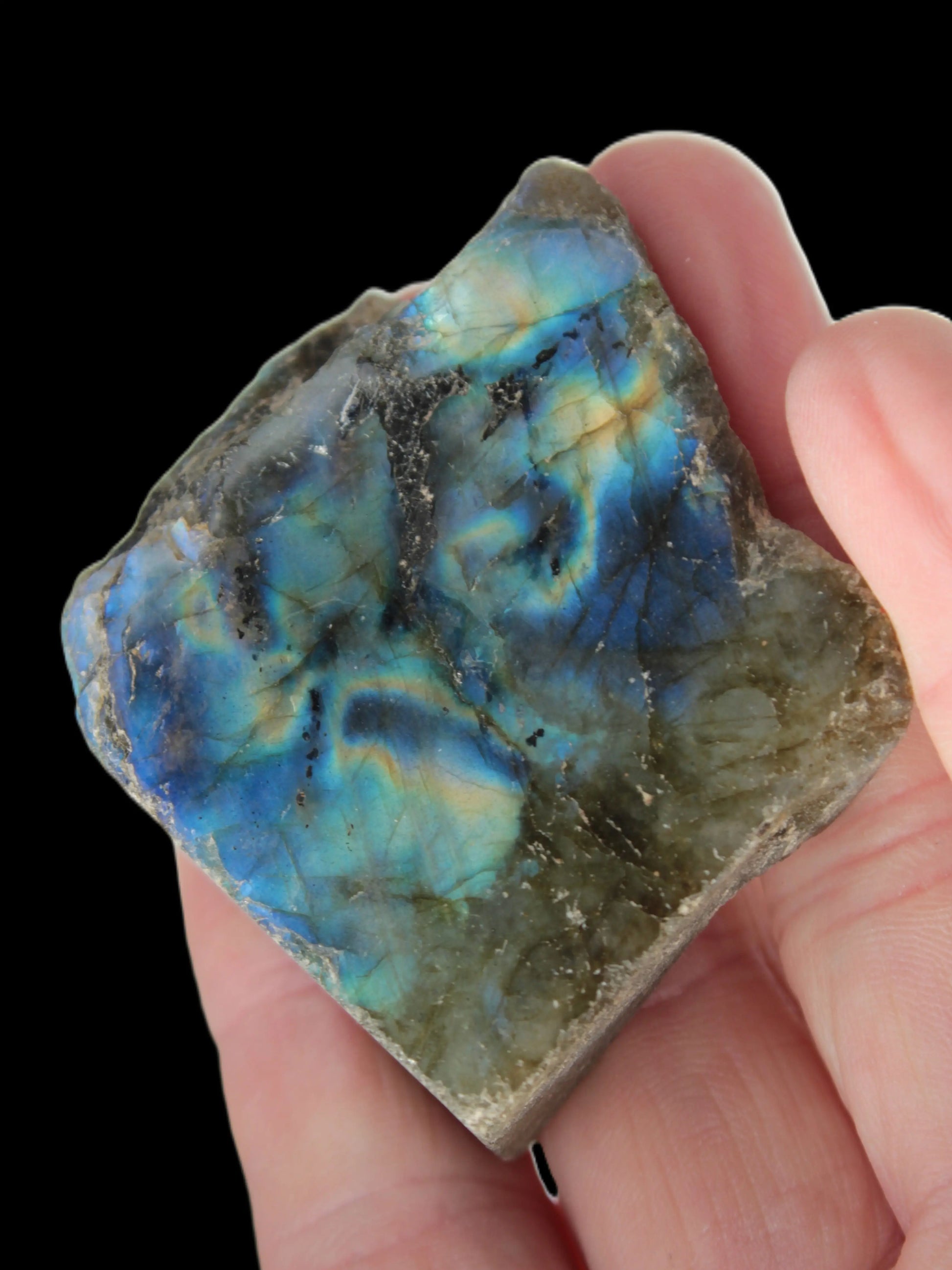 Labradorite natural and polished 83g Rocks and Things Store