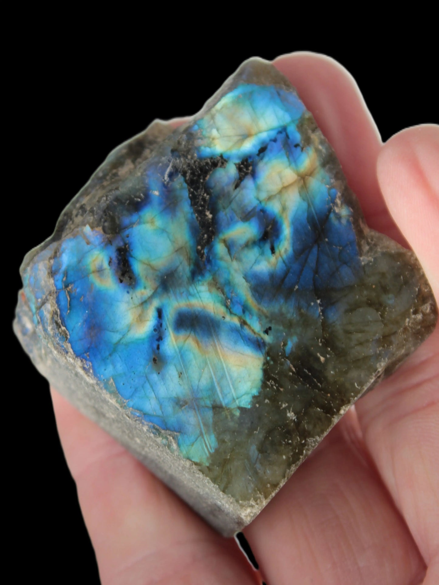 Labradorite natural and polished 83g Rocks and Things Store