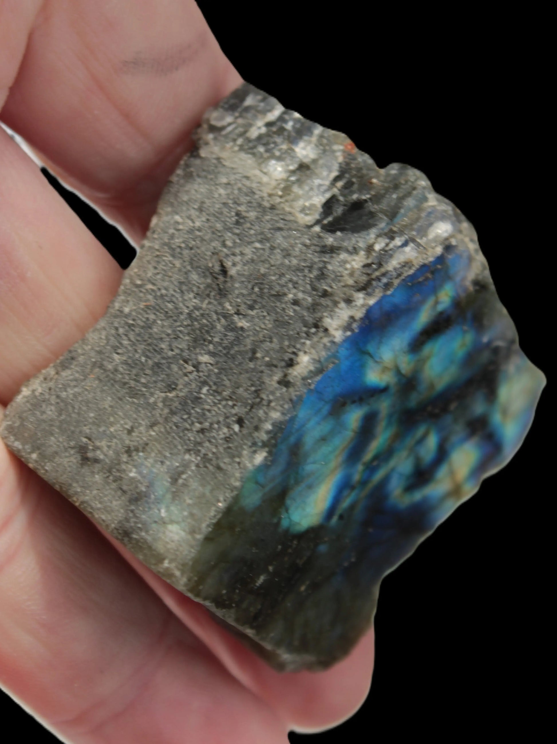 Labradorite natural and polished 83g Rocks and Things Store