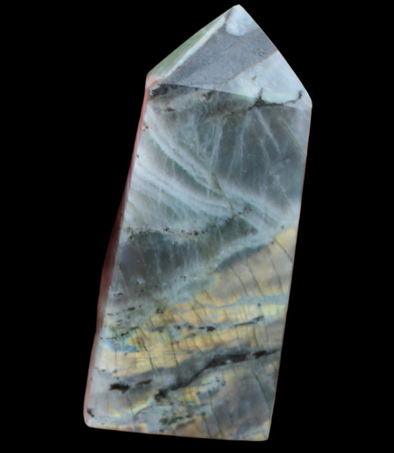 Labradorite obelisk 137g in sunlight - Rocks and Things Store