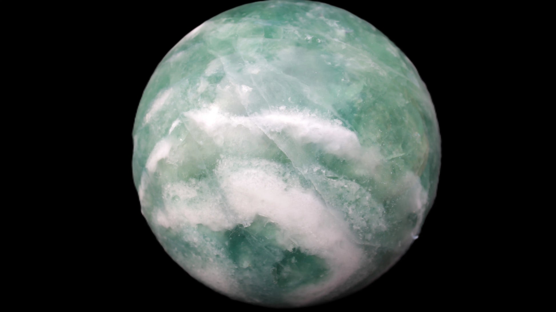 Large Green Fluorite sphere 2563g Rocks and Things