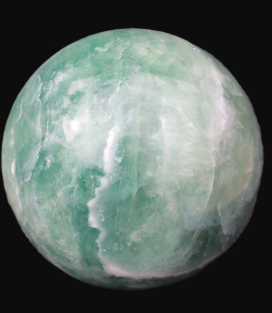 Large Green Fluorite sphere 2563g -Rocks and Things Store