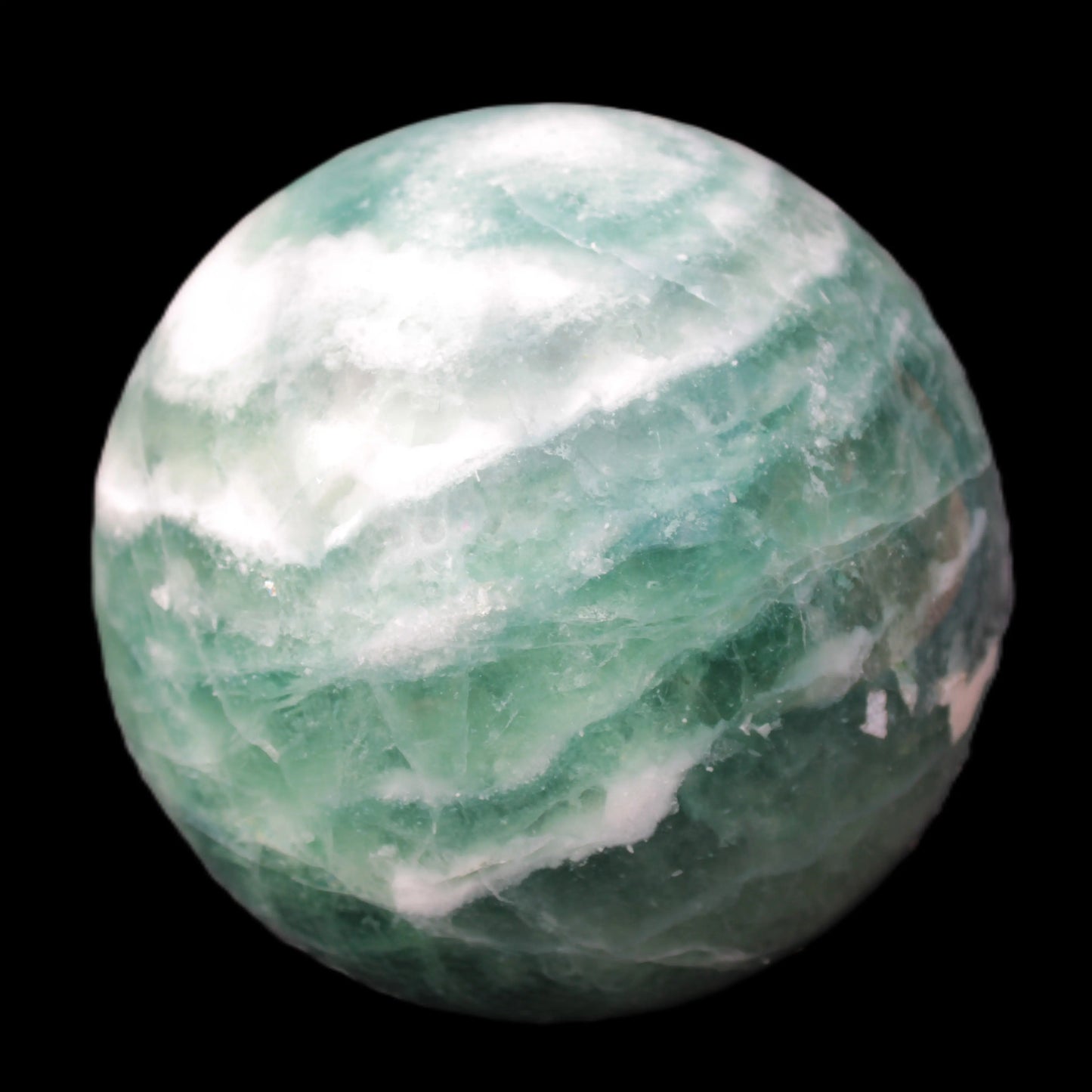 Large Green Fluorite sphere 2563g Rocks and Things