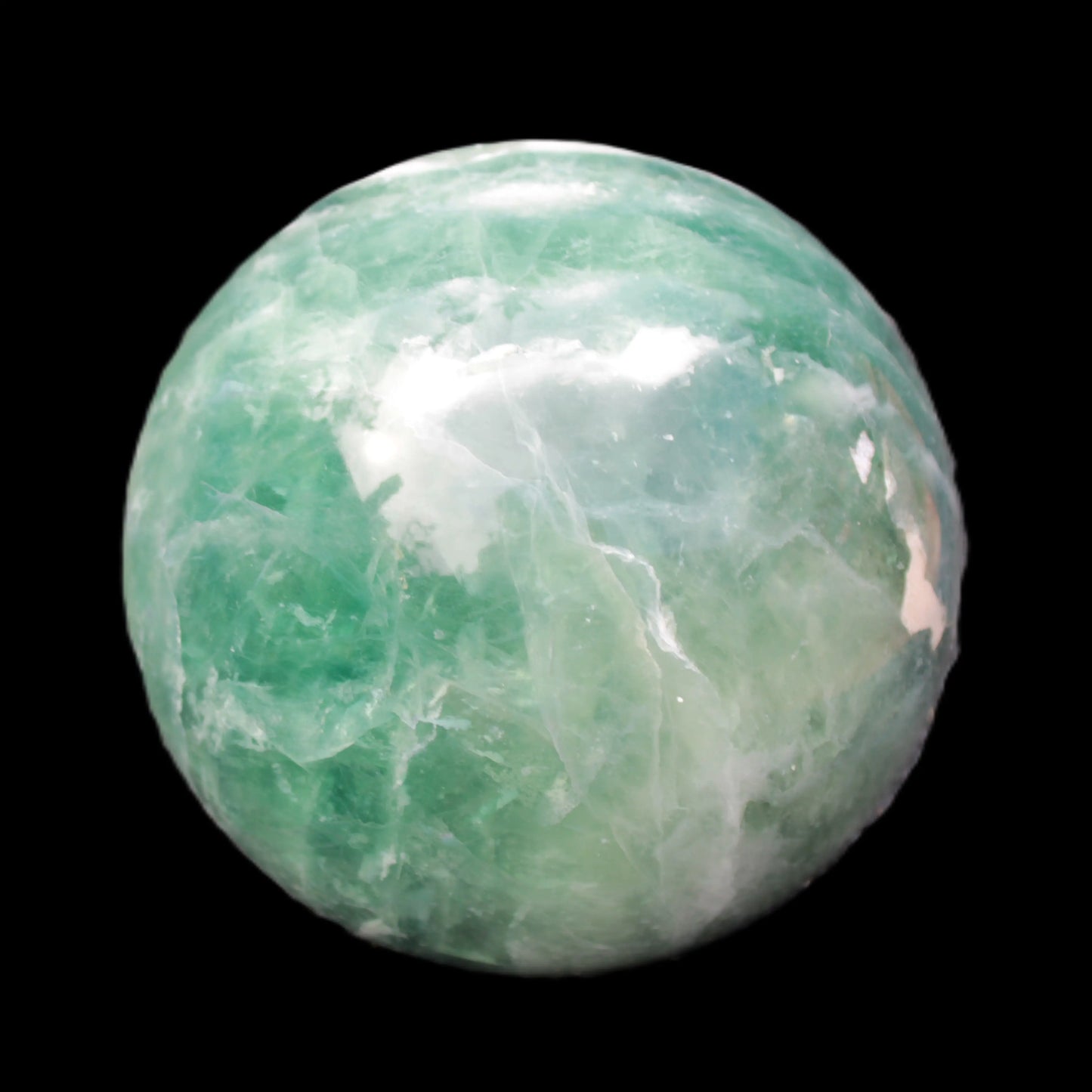 Large Green Fluorite sphere 2563g Rocks and Things