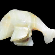 Leaping Dolphin hand-carved Afghan Jade 206.3g Rocks and Things