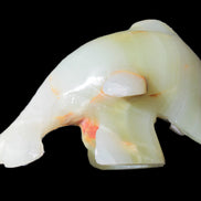 Leaping Dolphin hand-carved Afghan Jade 206.3g Rocks and Things