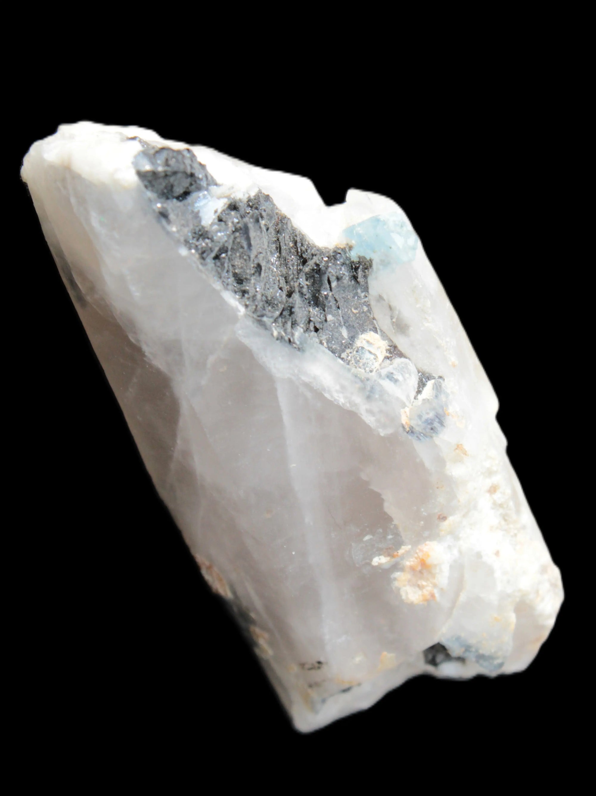Lemurian Smoky Quartz with tiny Bridge Aquamarine and Blue Tourmaline 136.2 ct 27.2g Rocks and Things Store