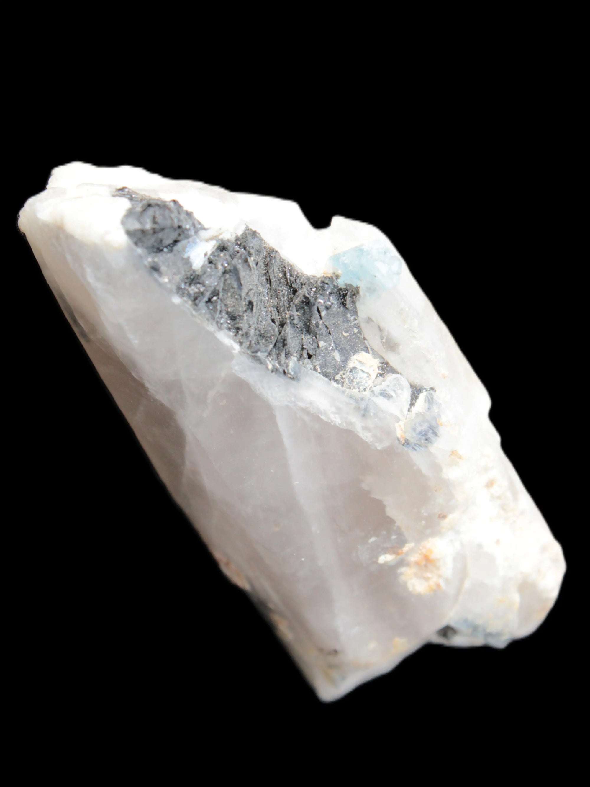 Lemurian Smoky Quartz with tiny Bridge Aquamarine and Blue Tourmaline 136.2 ct 27.2g Rocks and Things Store