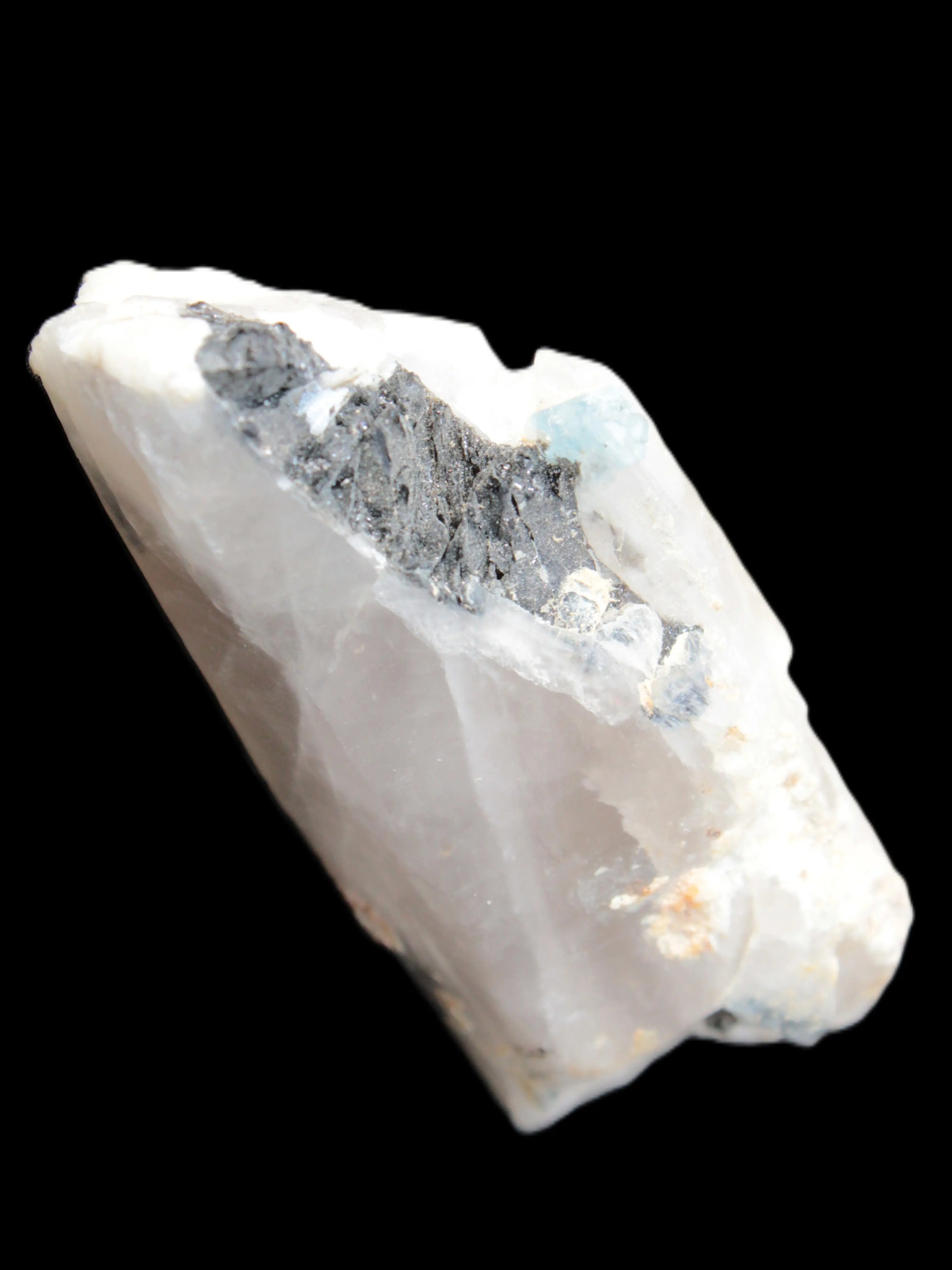Lemurian Smoky Quartz with tiny Bridge Aquamarine and Blue Tourmaline 136.2 ct 27.2g Rocks and Things Store