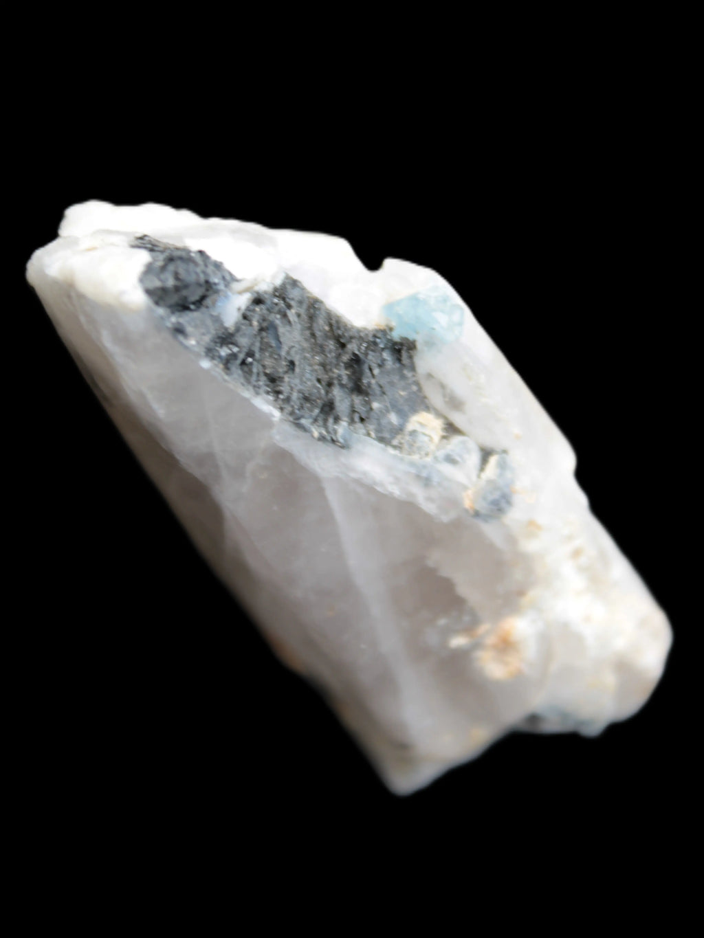 Lemurian Smoky Quartz with tiny Bridge Aquamarine and Blue Tourmaline 136.2 ct 27.2g Rocks and Things Store