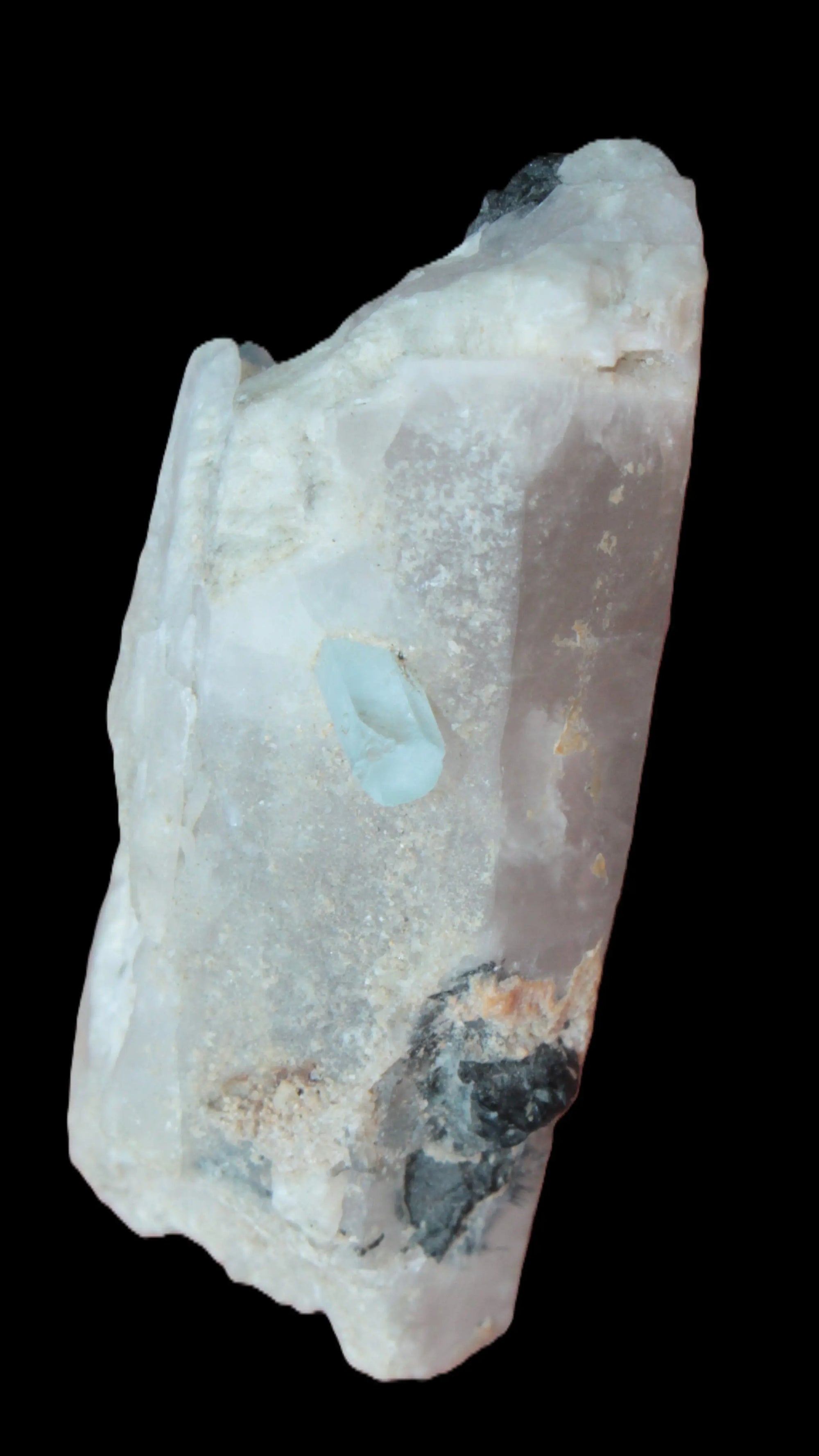 Lemurian Smoky Quartz with tiny Bridge Aquamarine and Blue Tourmaline 136.2 ct 27.2g Rocks and Things Store