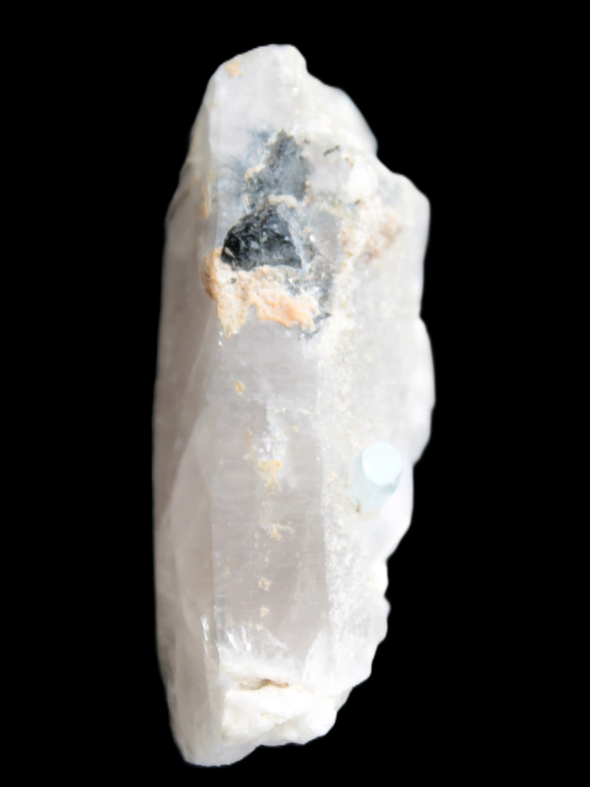 Lemurian Smoky Quartz with tiny Bridge Aquamarine and Blue Tourmaline 136.2 ct 27.2g Rocks and Things Store