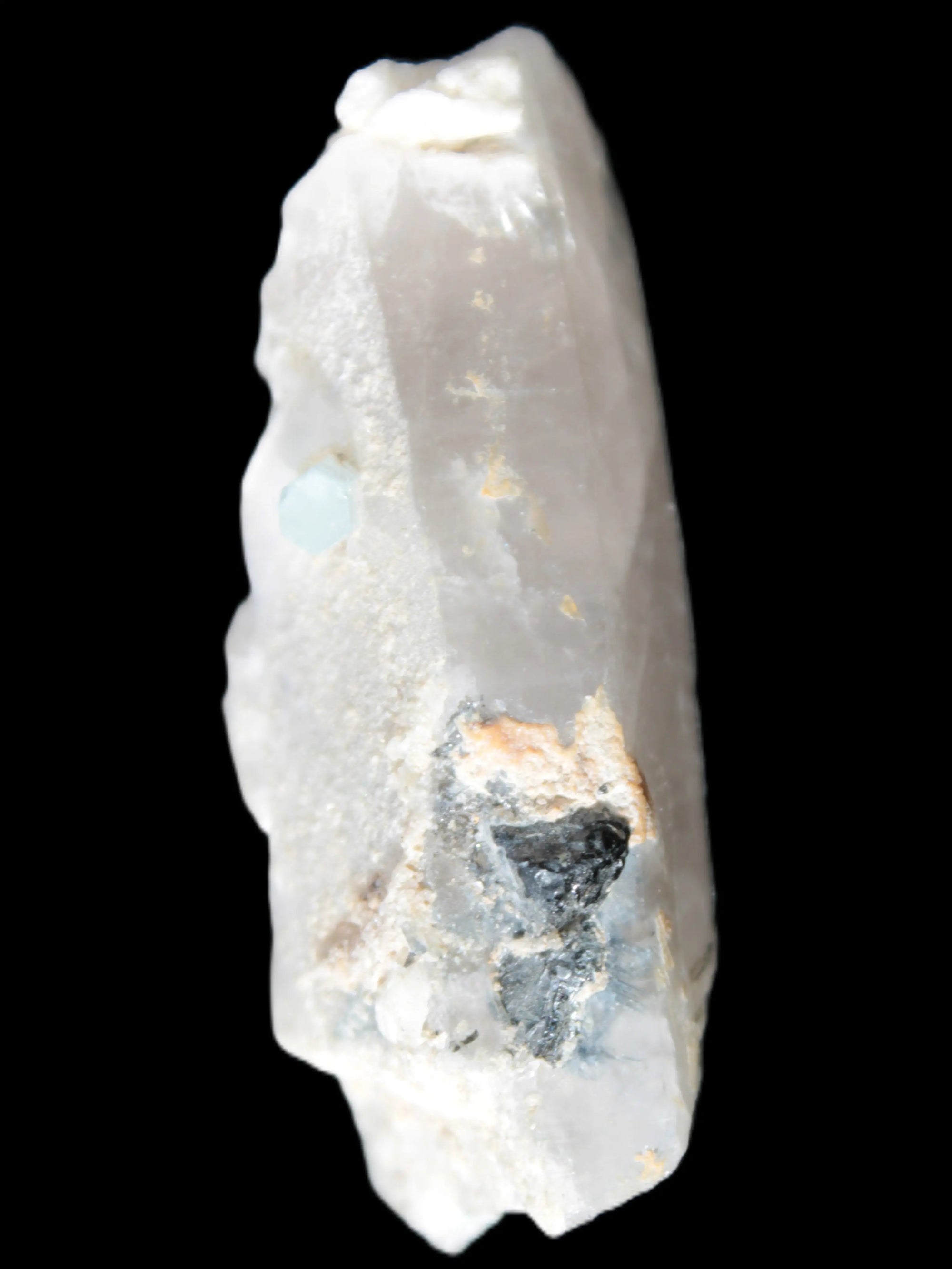 Lemurian Smoky Quartz with tiny Bridge Aquamarine and Blue Tourmaline 136.2 ct 27.2g Rocks and Things Store