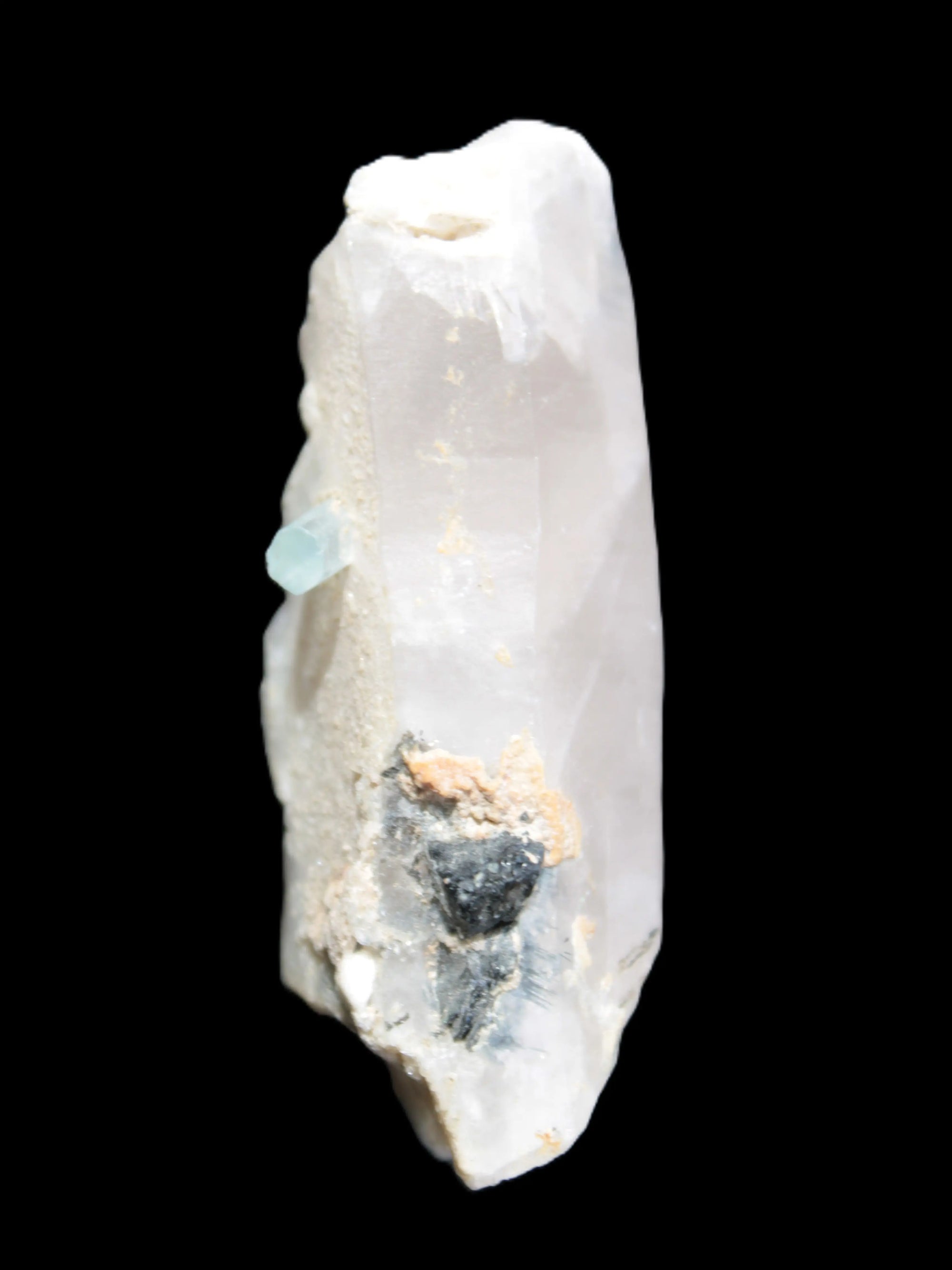Lemurian Smoky Quartz with tiny Bridge Aquamarine and Blue Tourmaline 136.2 ct 27.2g Rocks and Things Store