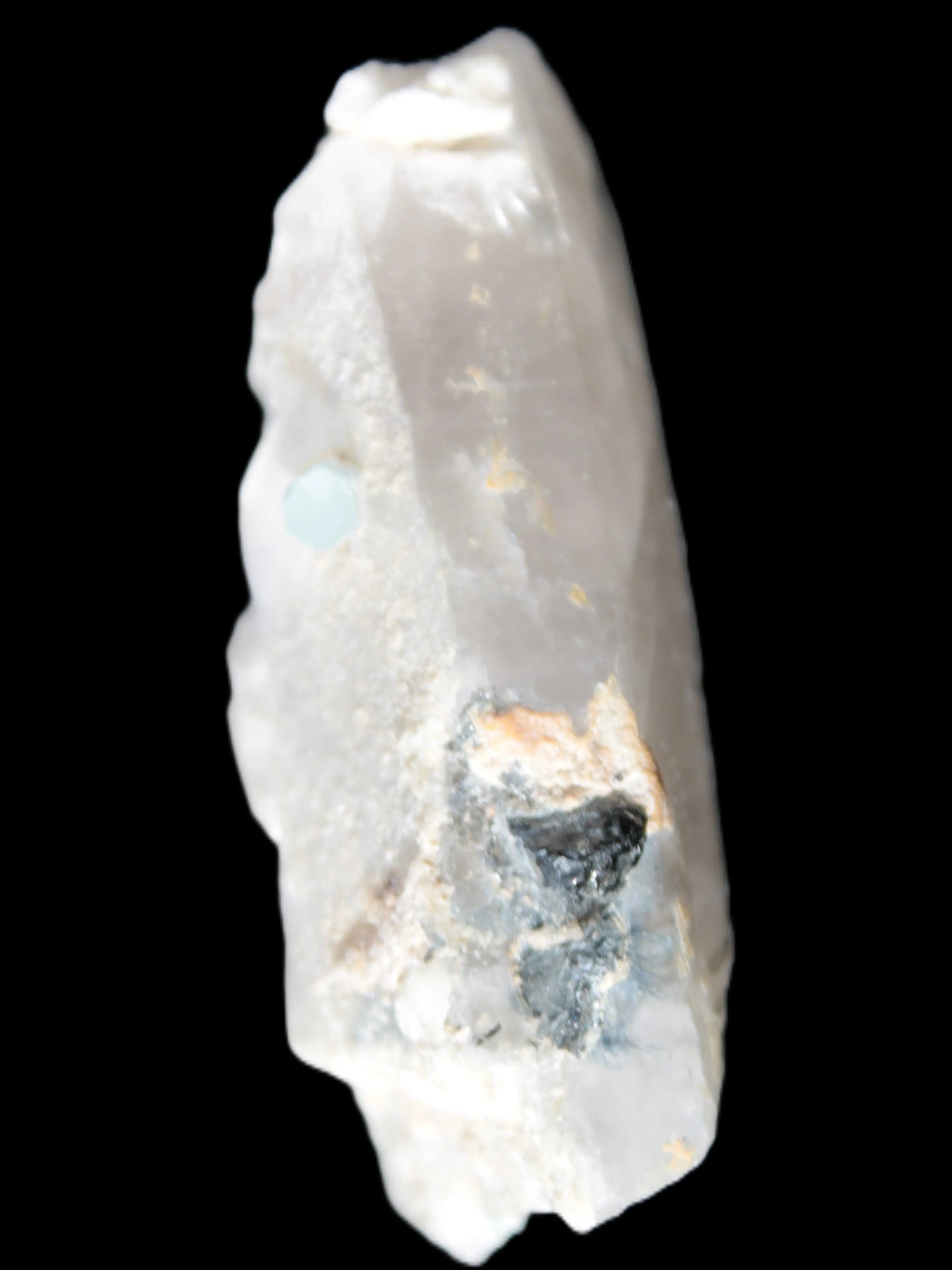 Lemurian Smoky Quartz with tiny Bridge Aquamarine and Blue Tourmaline 136.2 ct 27.2g Rocks and Things Store