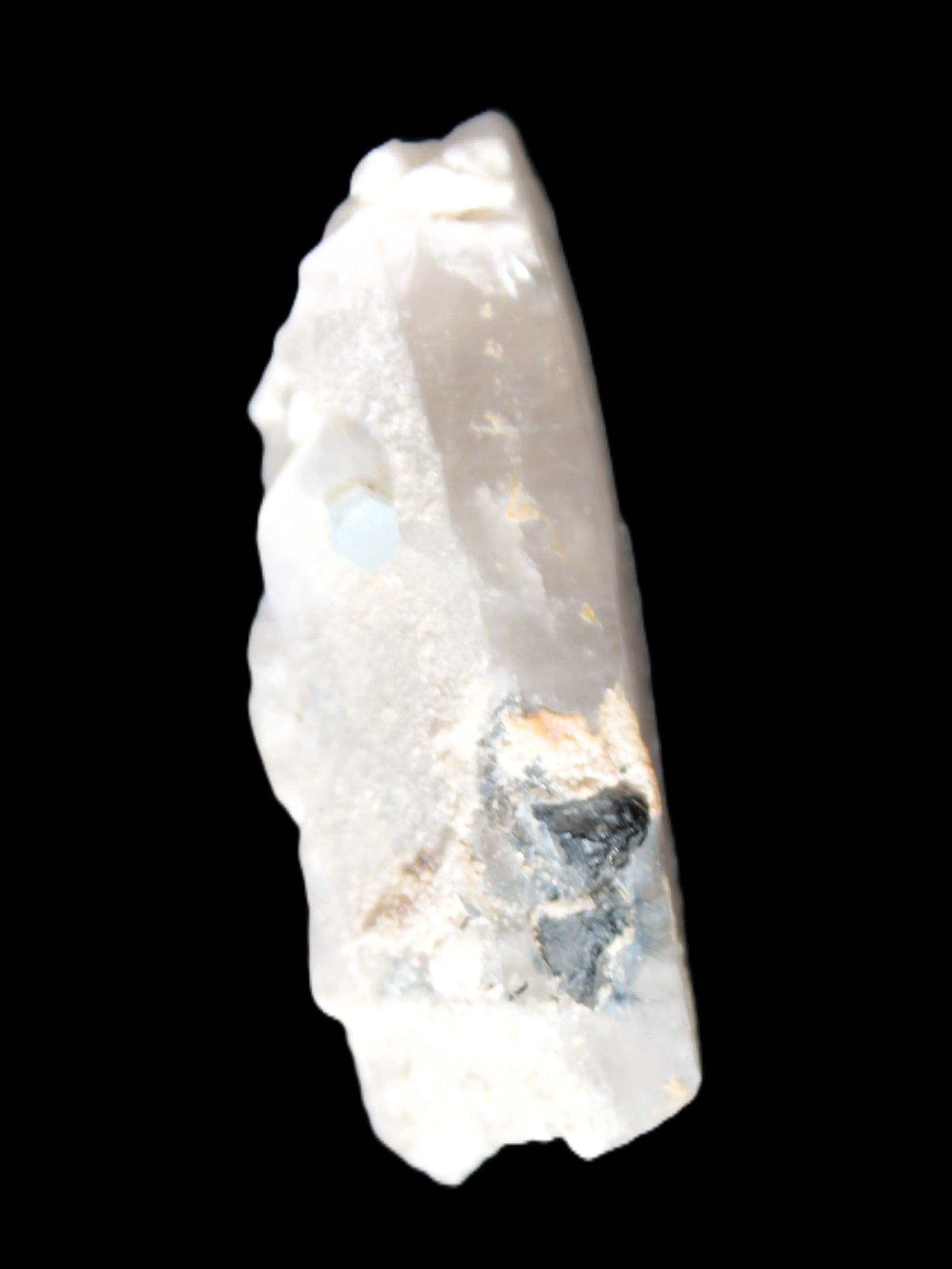 Lemurian Smoky Quartz with tiny Bridge Aquamarine and Blue Tourmaline 136.2 ct 27.2g Rocks and Things Store