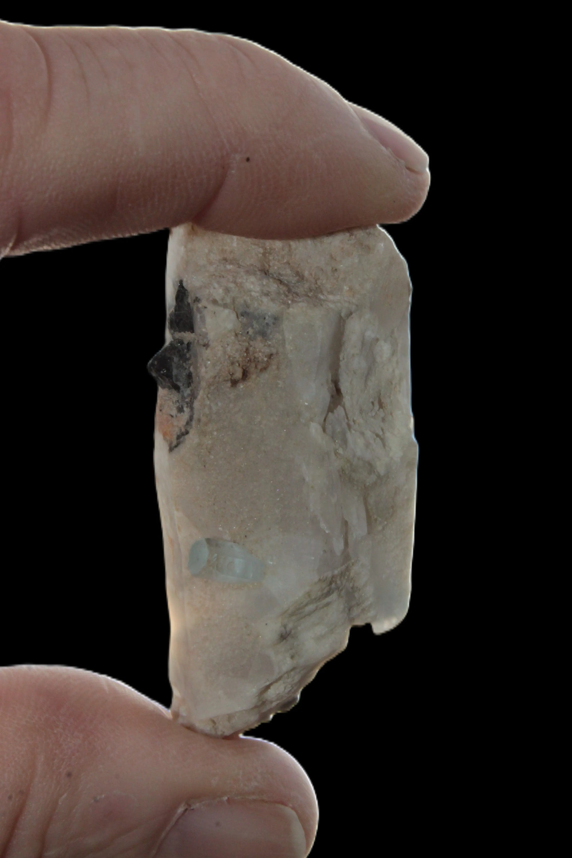 Lemurian Smoky Quartz with tiny Bridge Aquamarine and Blue Tourmaline 136.2 ct 27.2g Rocks and Things Store