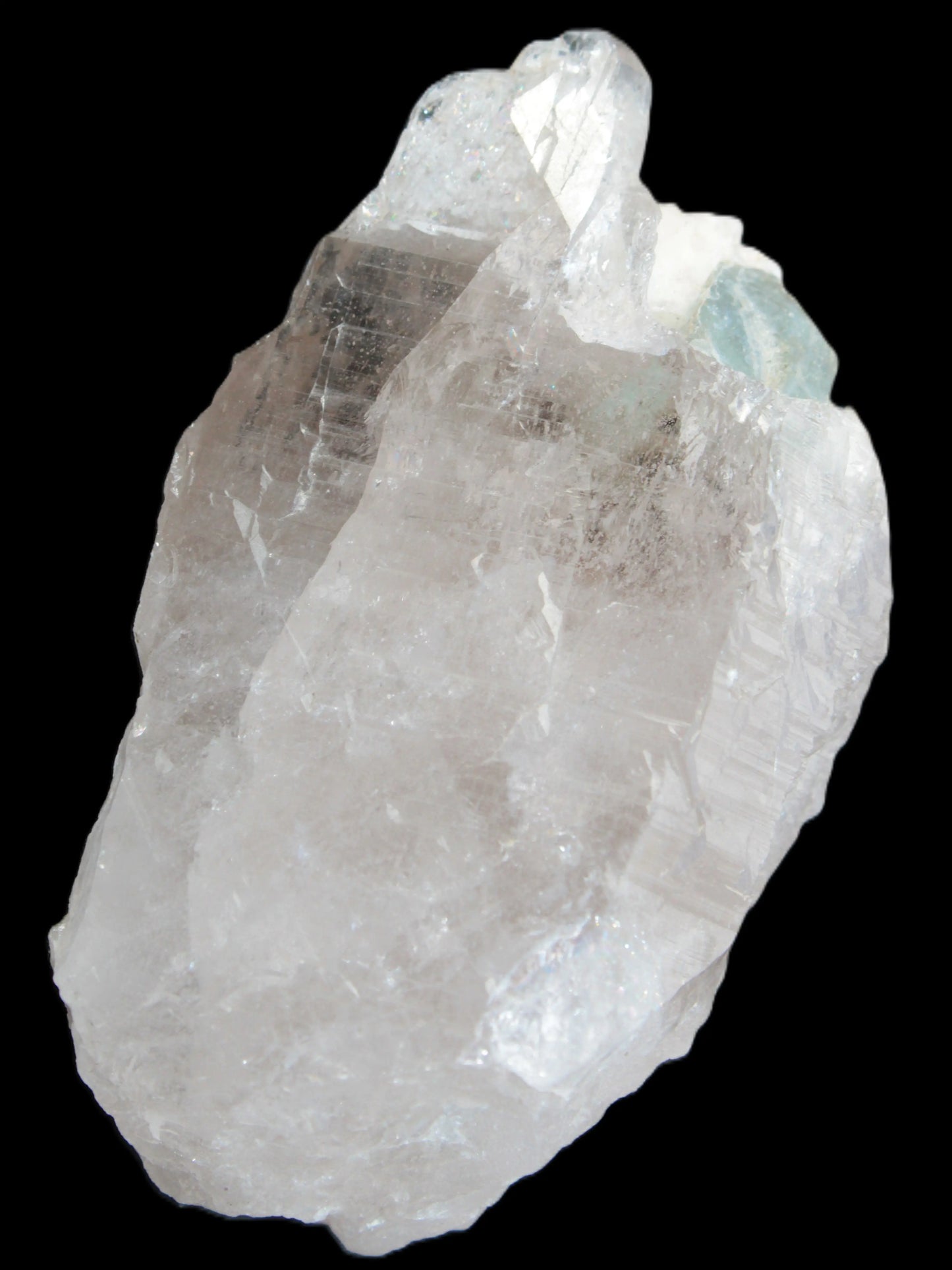 Lemurian etched elestial Smoky Quartz with Aquamarine & Feldspar 432.8ct 86.5g Rocks and Things Store