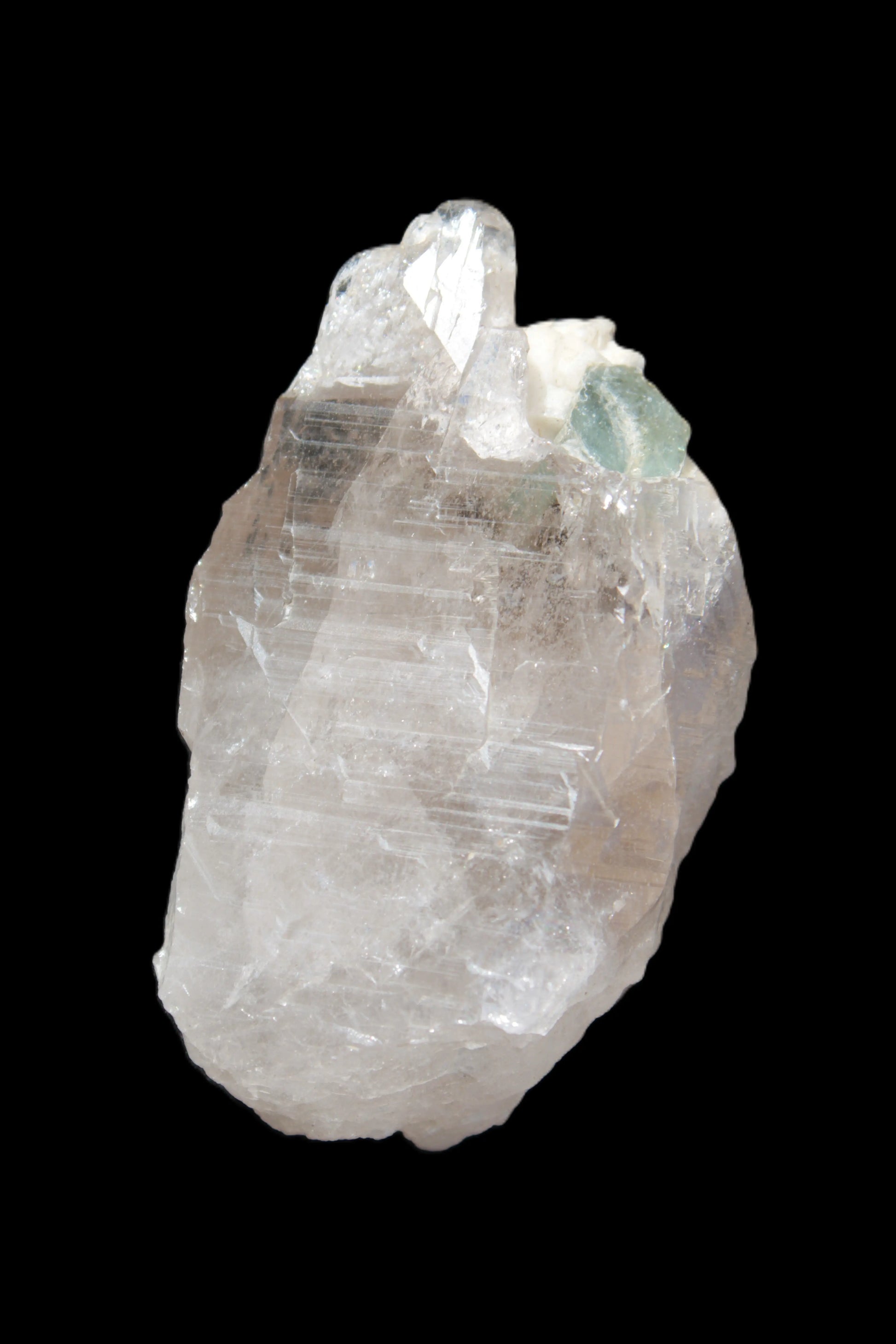 Lemurian etched elestial Smoky Quartz with Aquamarine & Feldspar 432.8ct 86.5g Rocks and Things Store