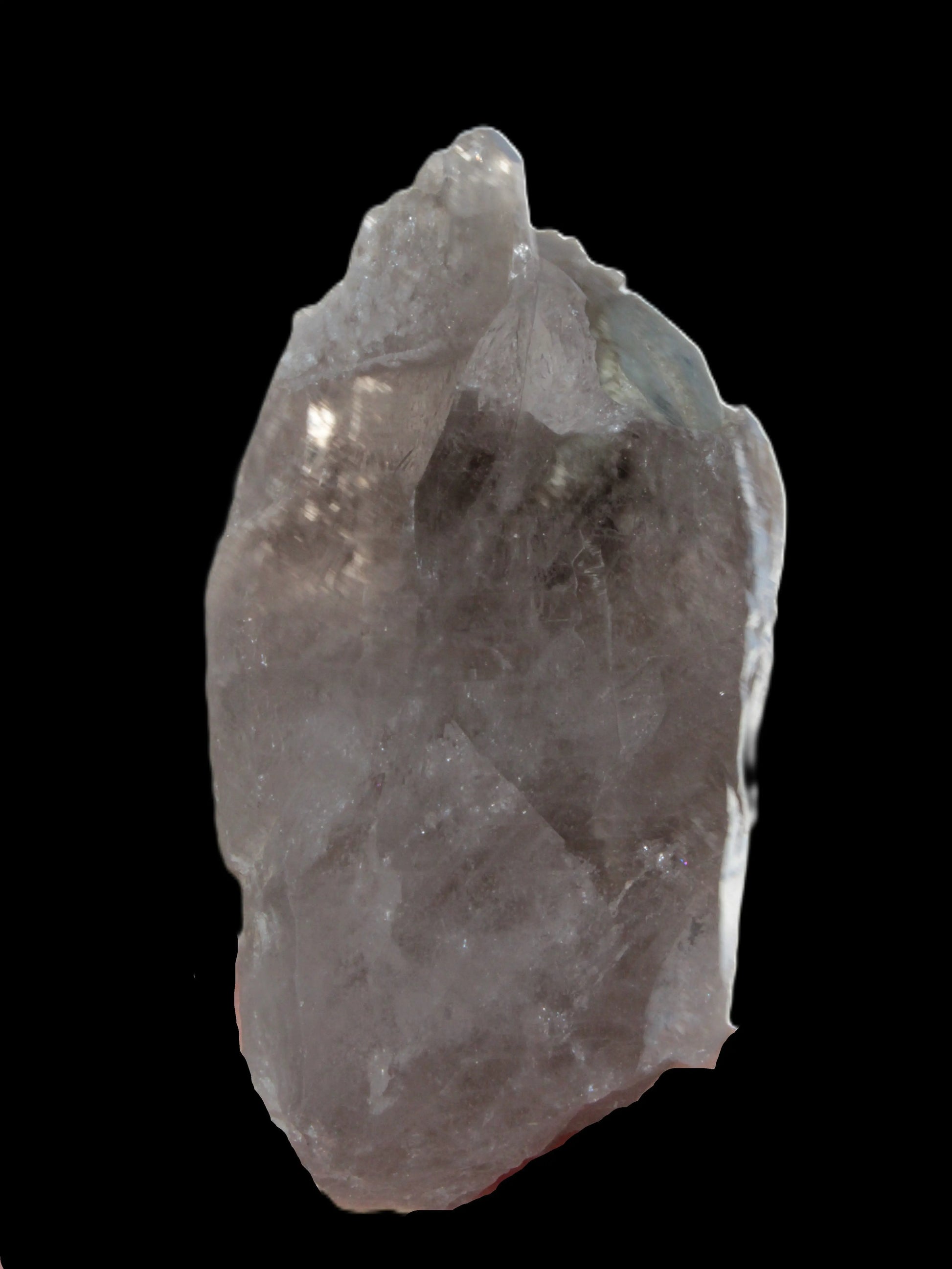 Lemurian etched elestial Smoky Quartz with Aquamarine & Feldspar 432.8ct 86.5g Rocks and Things Store