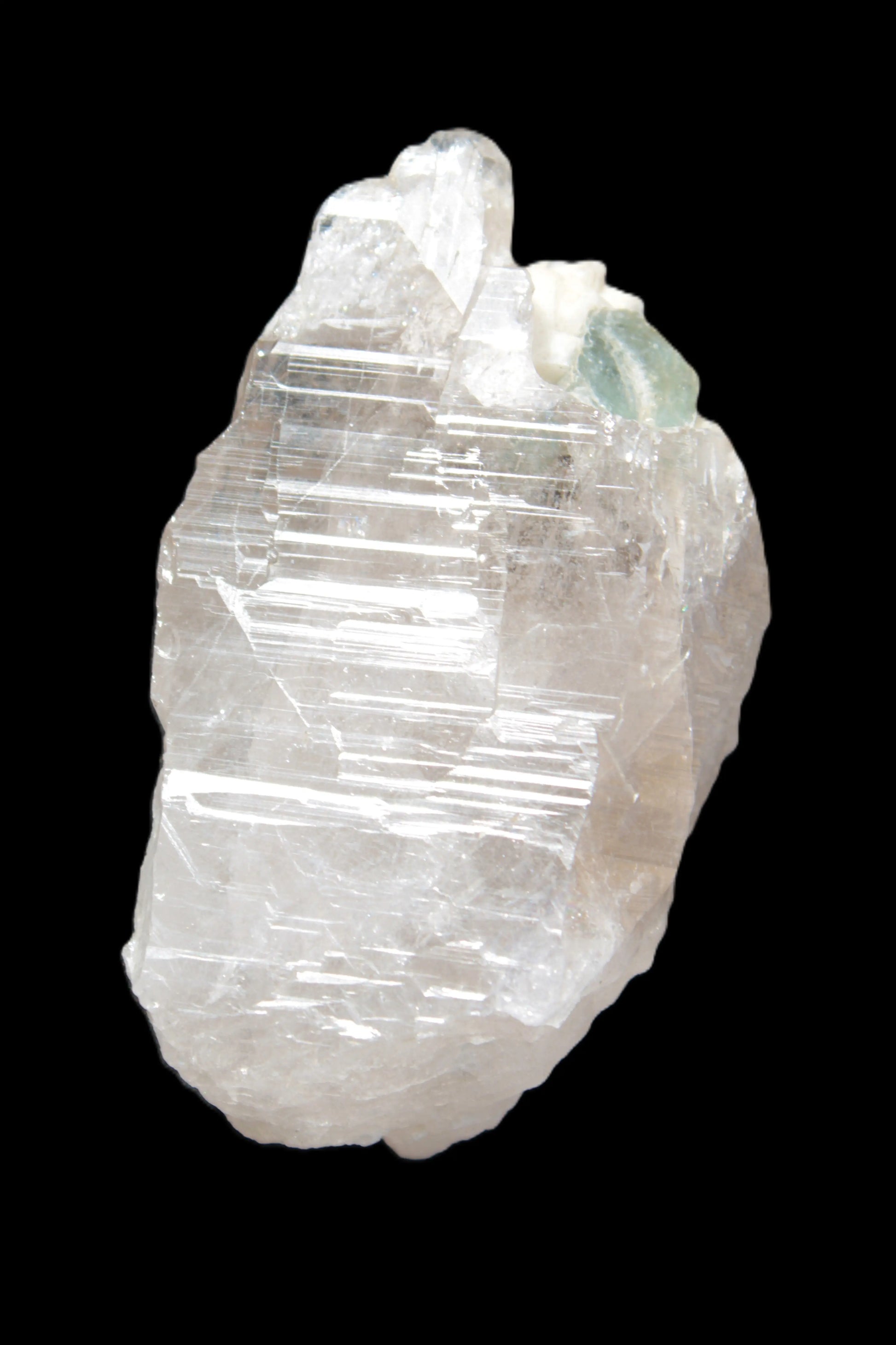 Lemurian etched elestial Smoky Quartz with Aquamarine & Feldspar 432.8ct 86.5g Rocks and Things Store