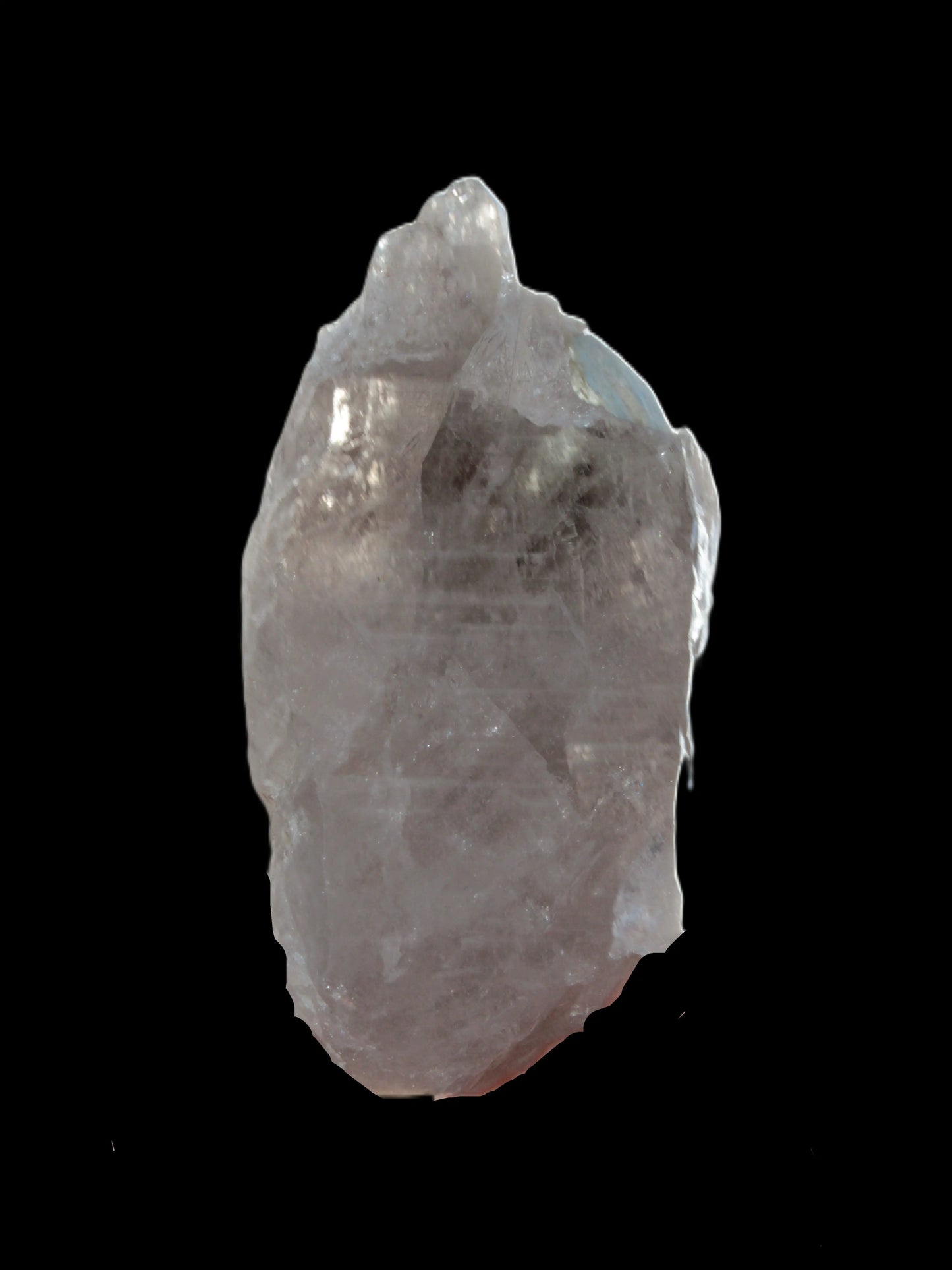 Lemurian etched elestial Smoky Quartz with Aquamarine & Feldspar 432.8ct 86.5g Rocks and Things Store