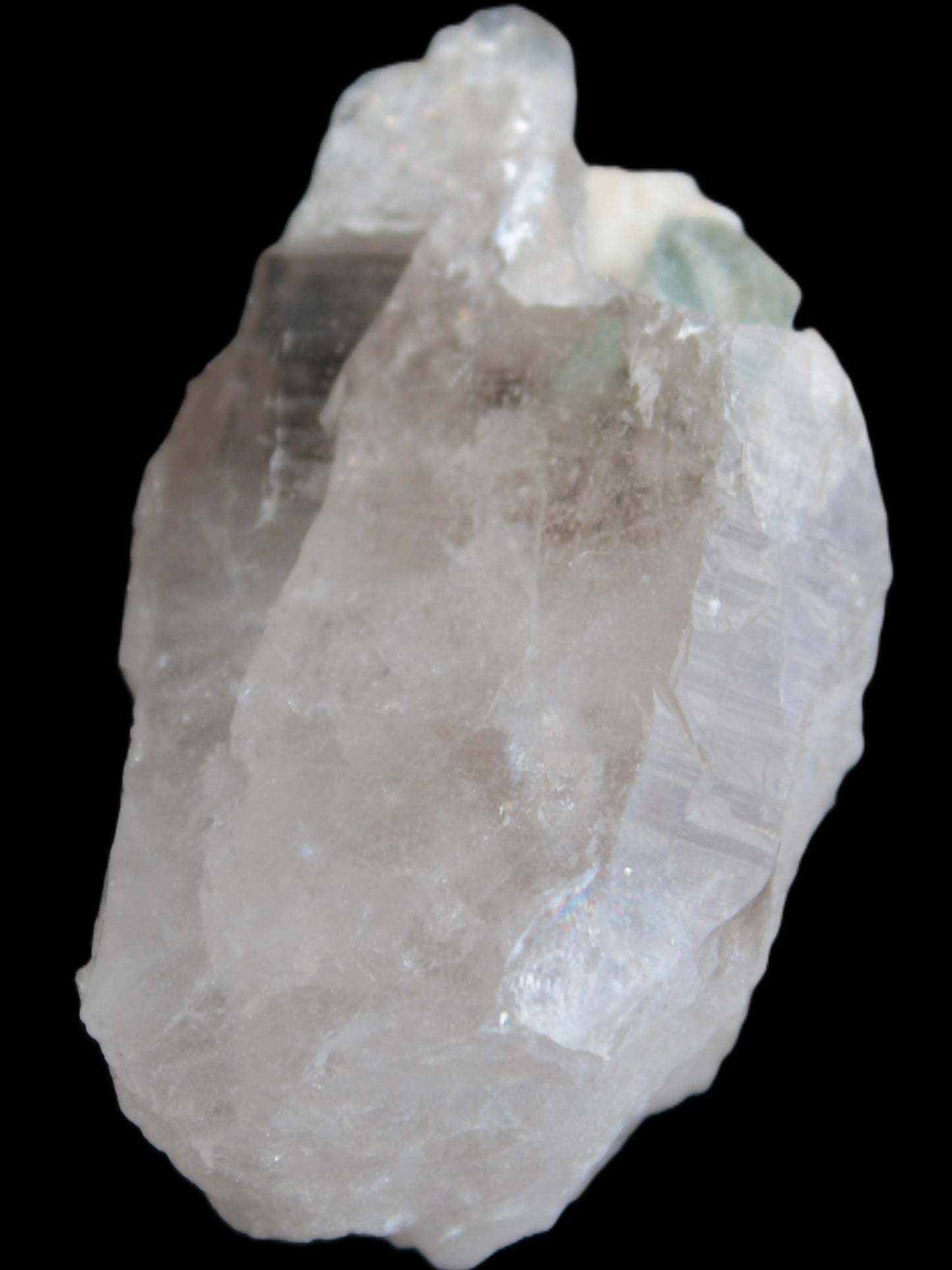 Lemurian etched elestial Smoky Quartz with Aquamarine & Feldspar 432.8ct 86.5g Rocks and Things Store