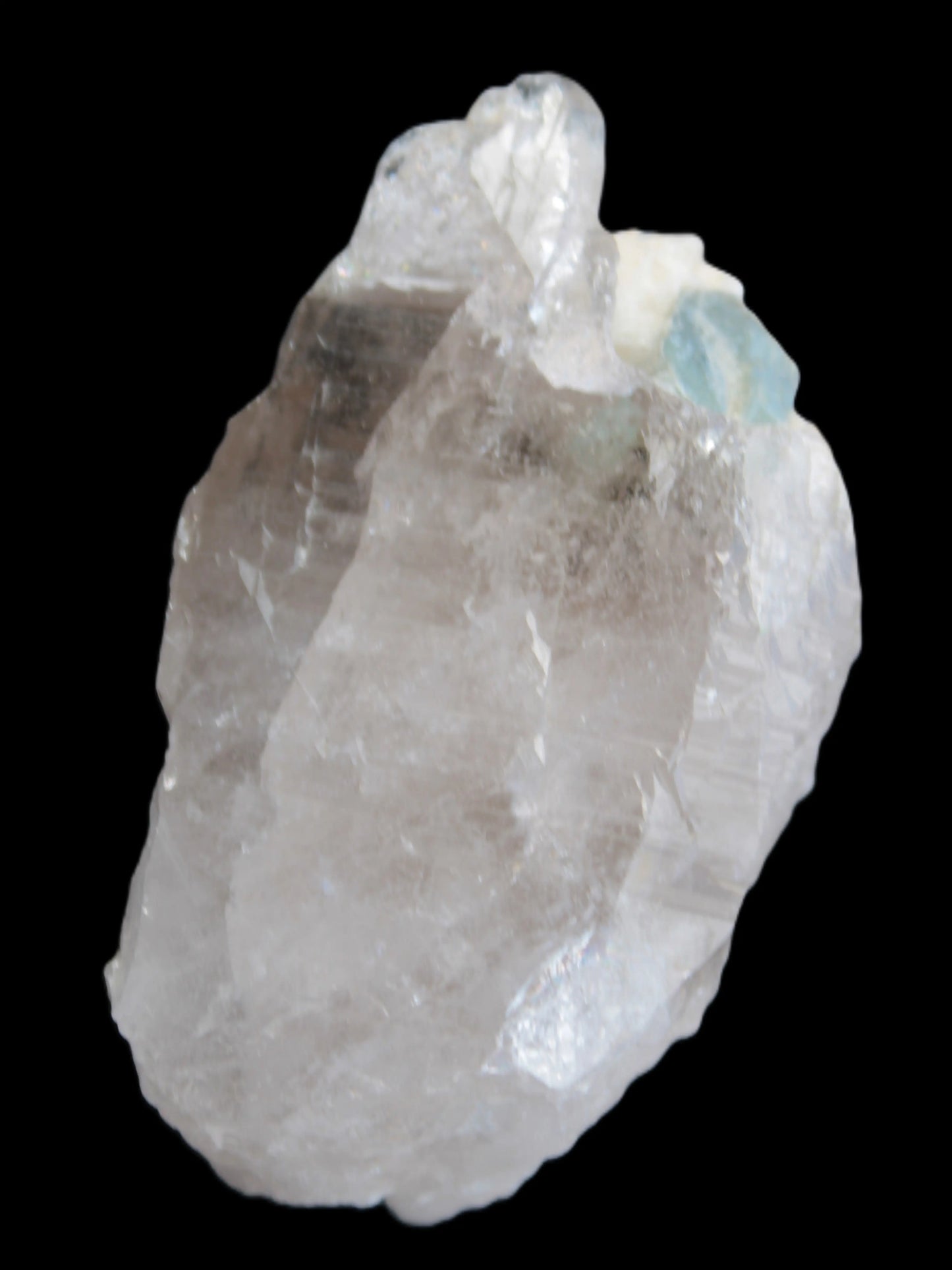 Lemurian etched elestial Smoky Quartz with Aquamarine & Feldspar 432.8ct 86.5g Rocks and Things Store