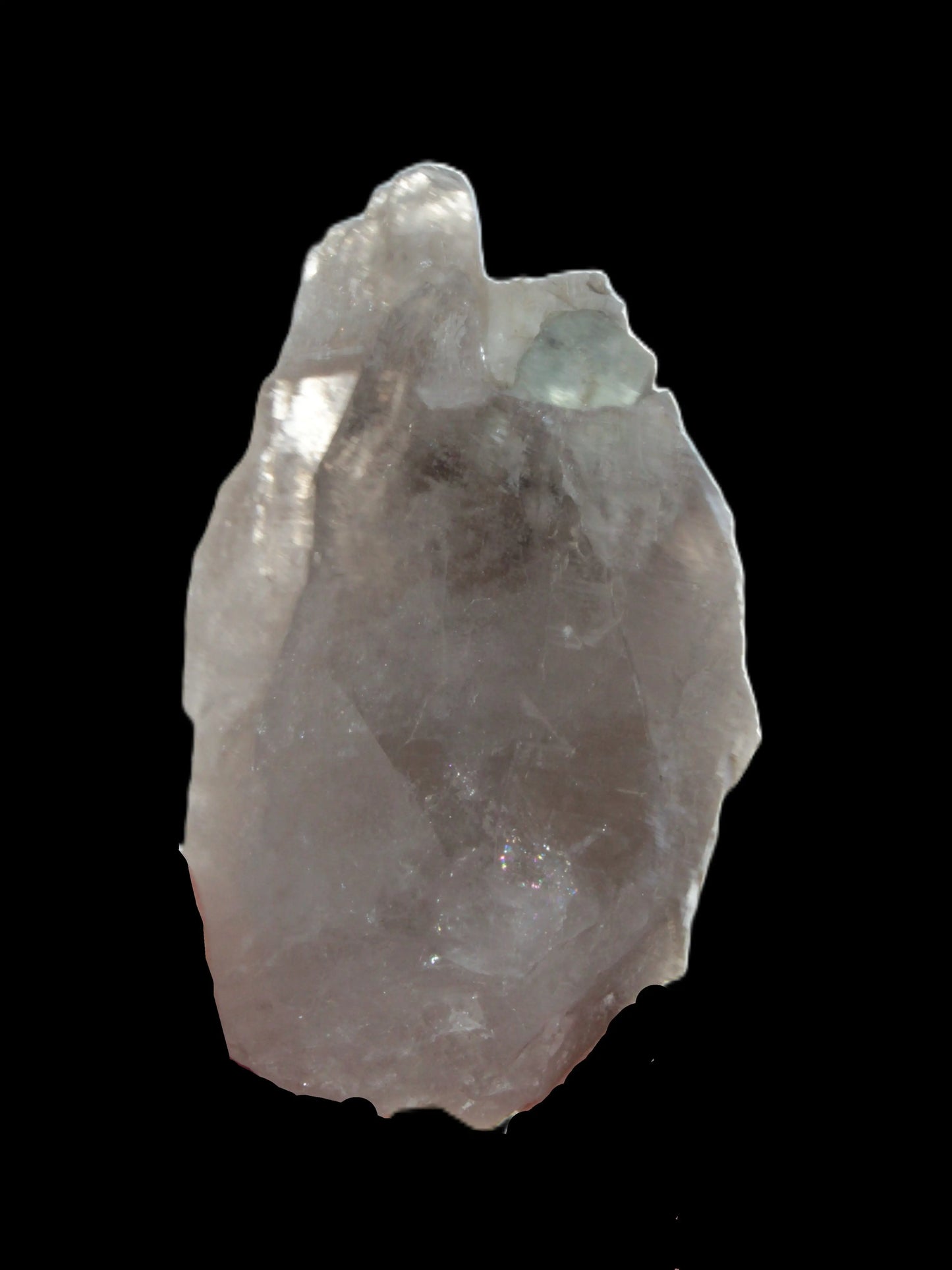 Lemurian etched elestial Smoky Quartz with Aquamarine & Feldspar 432.8ct 86.5g Rocks and Things Store