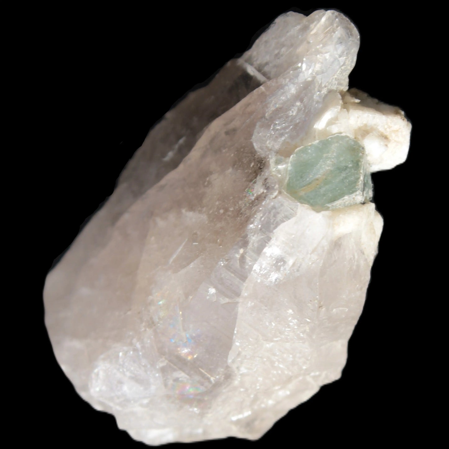 Lemurian etched elestial Smoky Quartz with Aquamarine & Feldspar 432.8ct 86.5g Rocks and Things Store