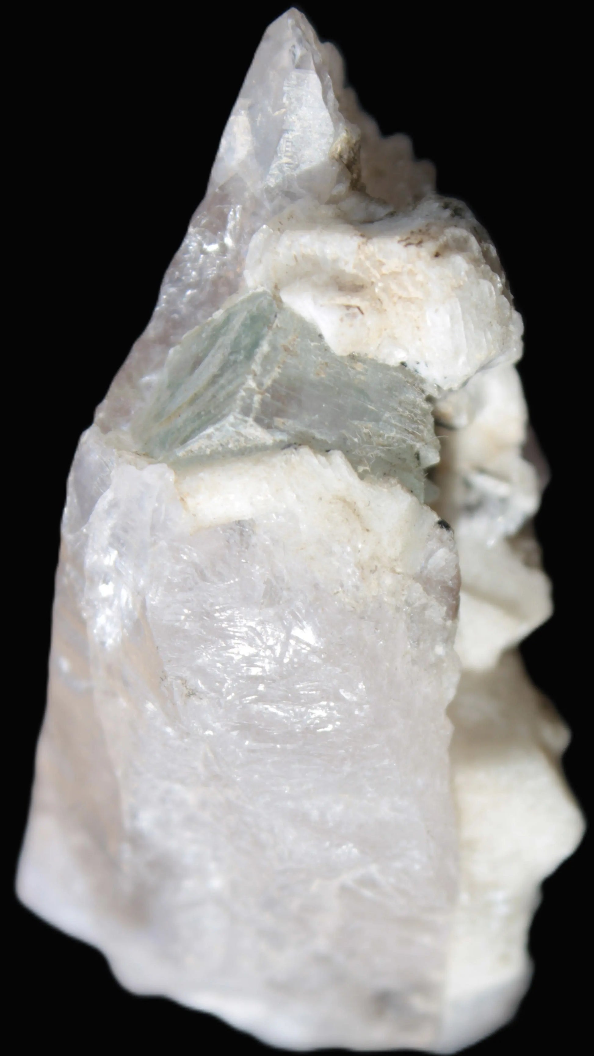 Lemurian etched elestial Smoky Quartz with Aquamarine & Feldspar 432.8ct 86.5g Rocks and Things Store