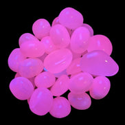 Mangano Calcite UV bright-pink-reactive tumbled stone 4-6g Rocks and Things